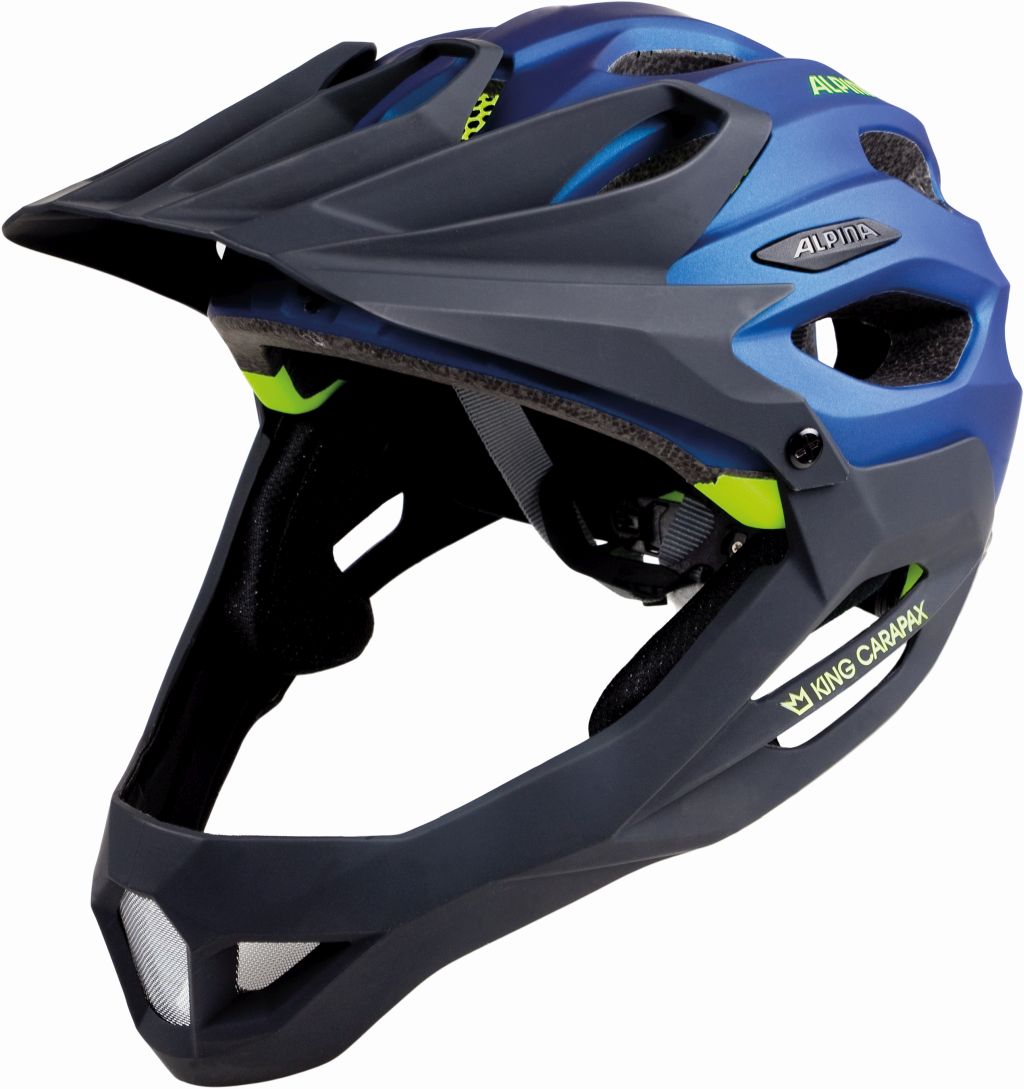 Kask ALPINA CARAPAX DARKBLUE-NEON 57-62