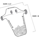 Błotniki BLACKBURN BARRIER XL MUDGUARD czarno-biał
